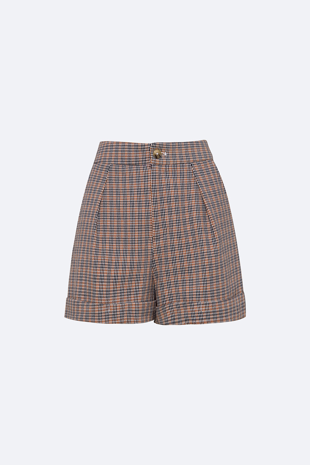 Quần short nữ họa tiết caro