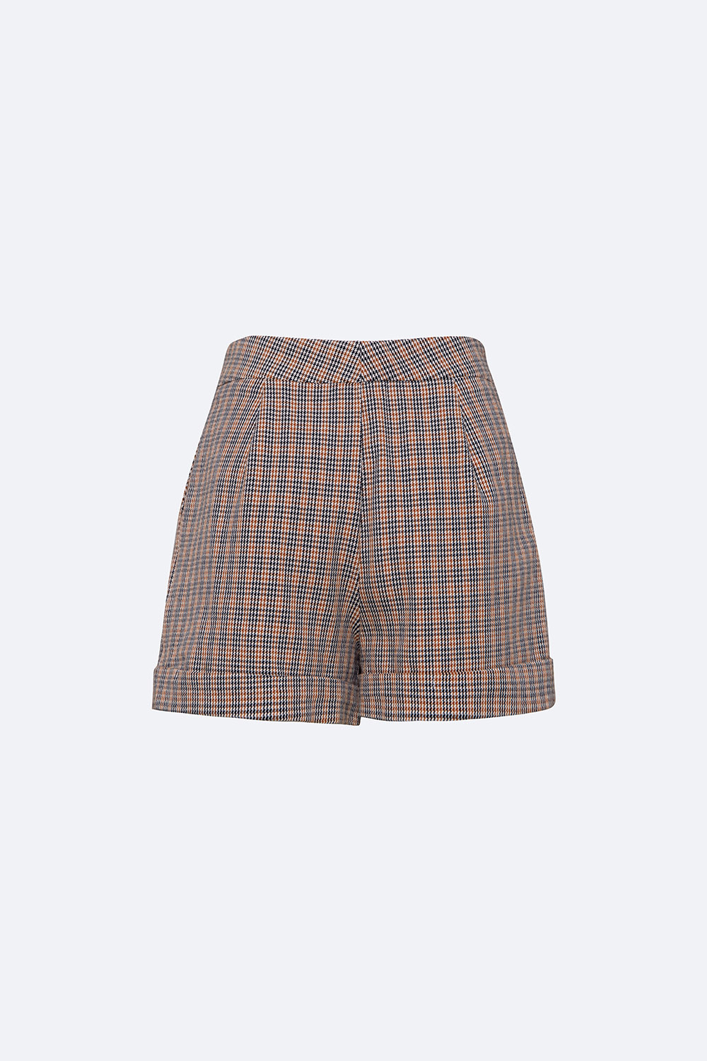 Quần short nữ họa tiết caro