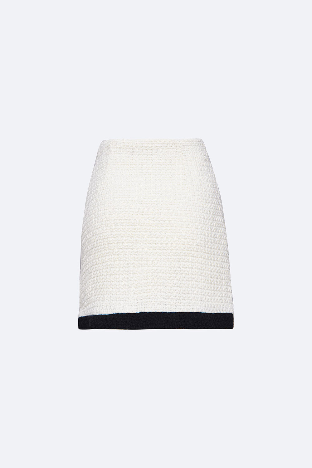 Chân váy tweed dáng ngắn phối màu