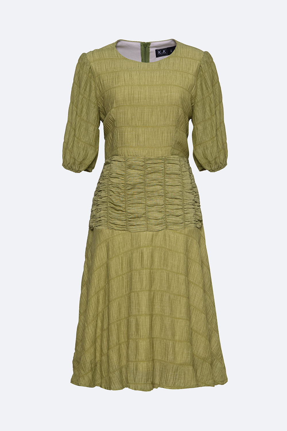 Đầm xòe tùng váy nhún tay lỡ