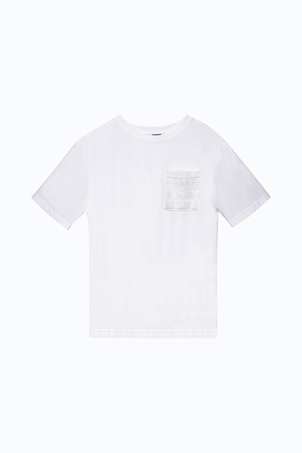 Áo thun nữ trắng phối túi