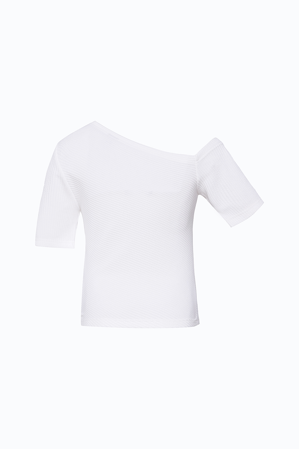 Áo thun nữ lệch vai màu trắng