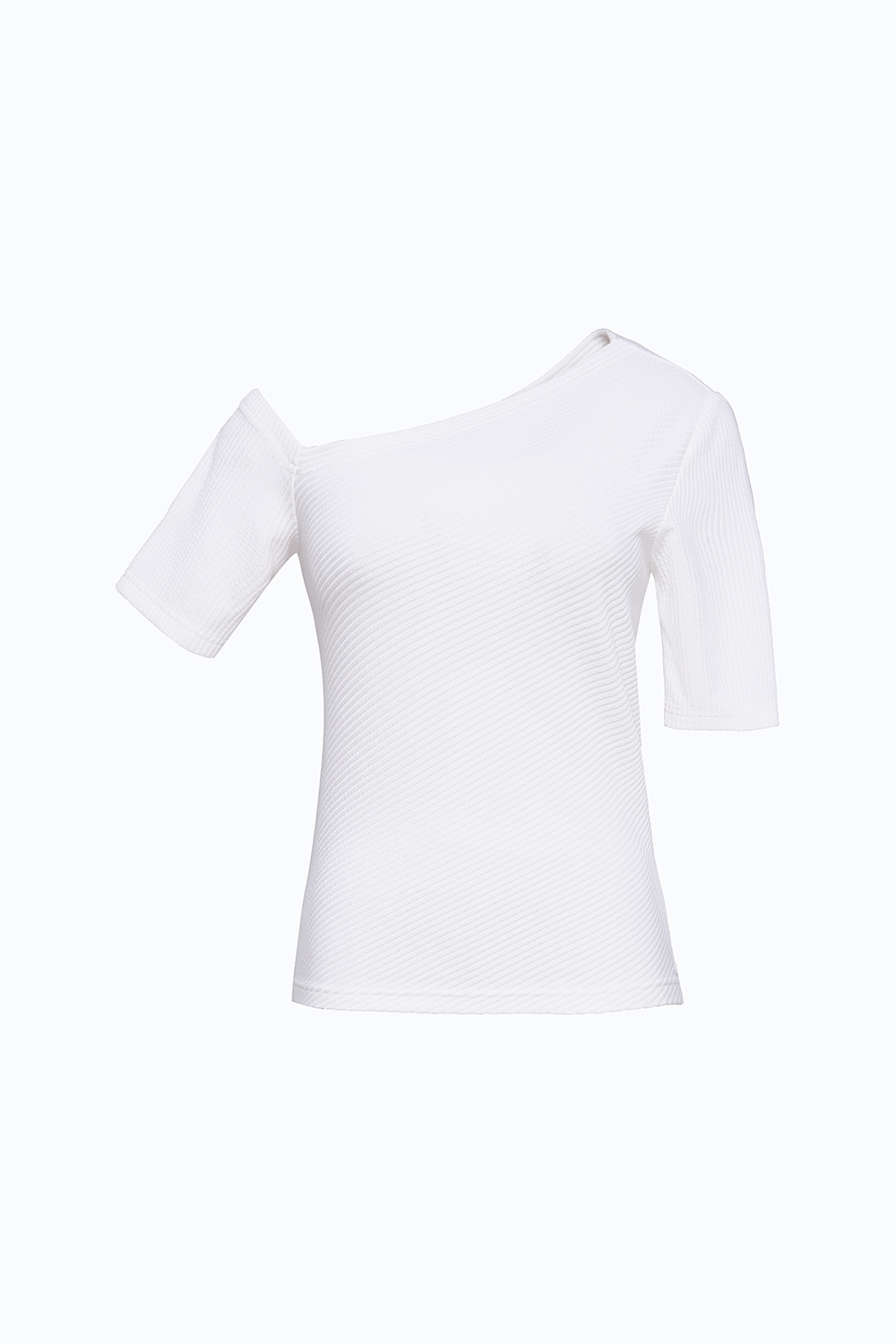Áo thun nữ lệch vai màu trắng