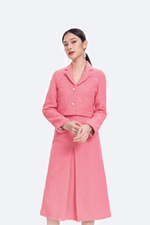 Áo khoác tweed lửng phối túi