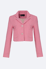 Áo khoác tweed lửng phối túi