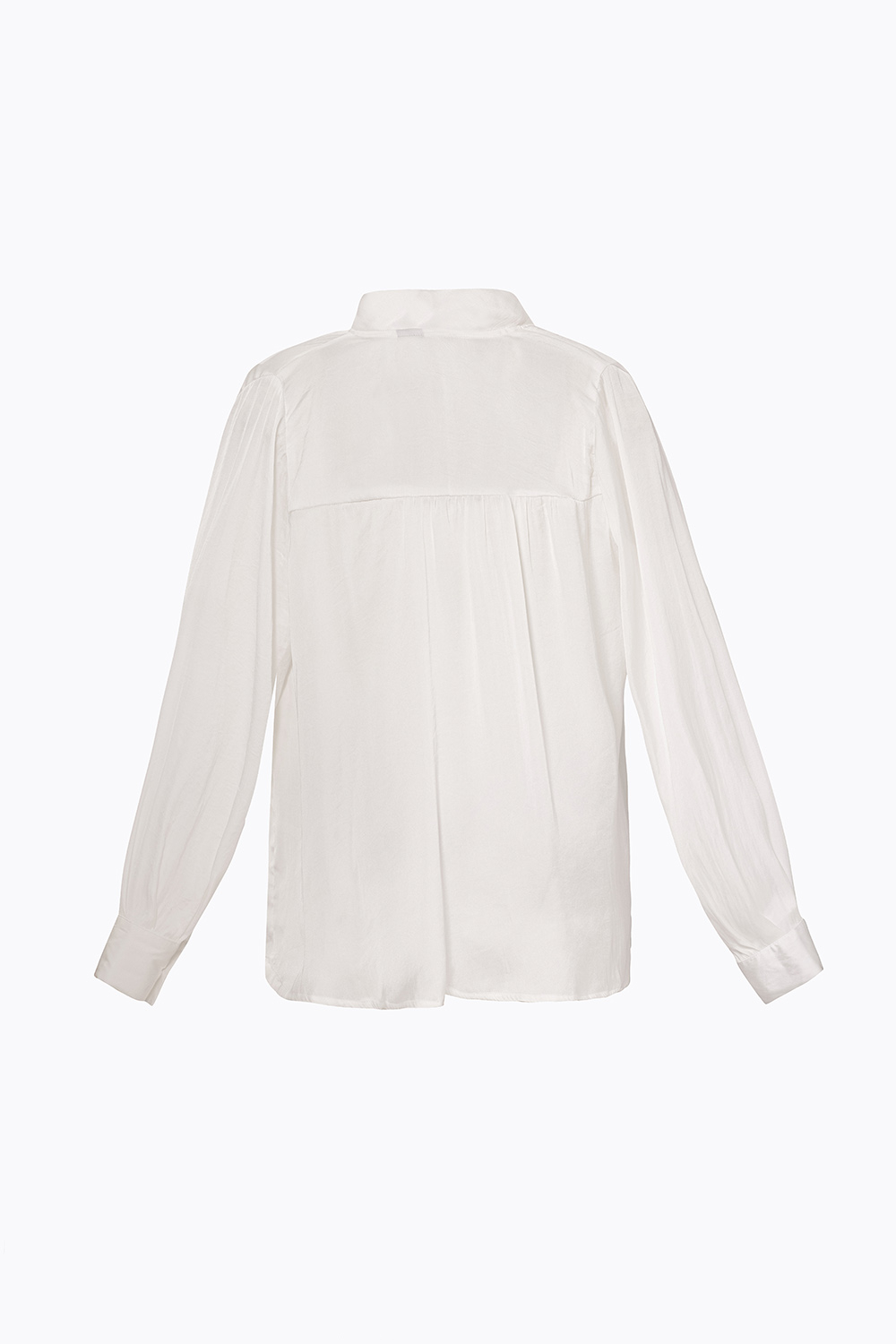 Áo sơ mi công sở trắng phối nơ