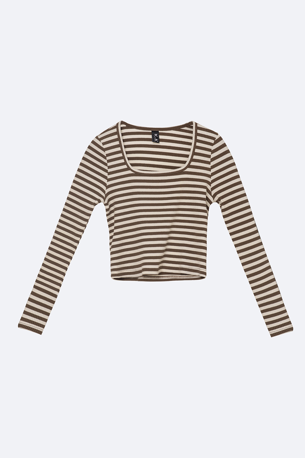 Áo thun nữ kẻ sọc ngang tay dài