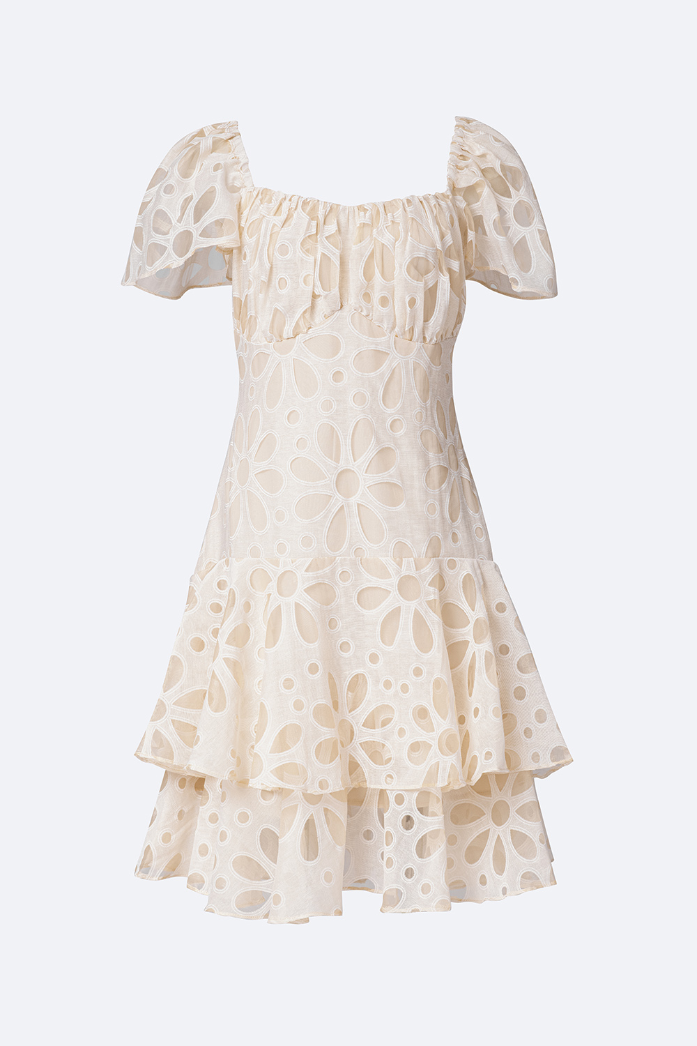 Đầm dự tiệc đuôi cá xòe 2 tầng