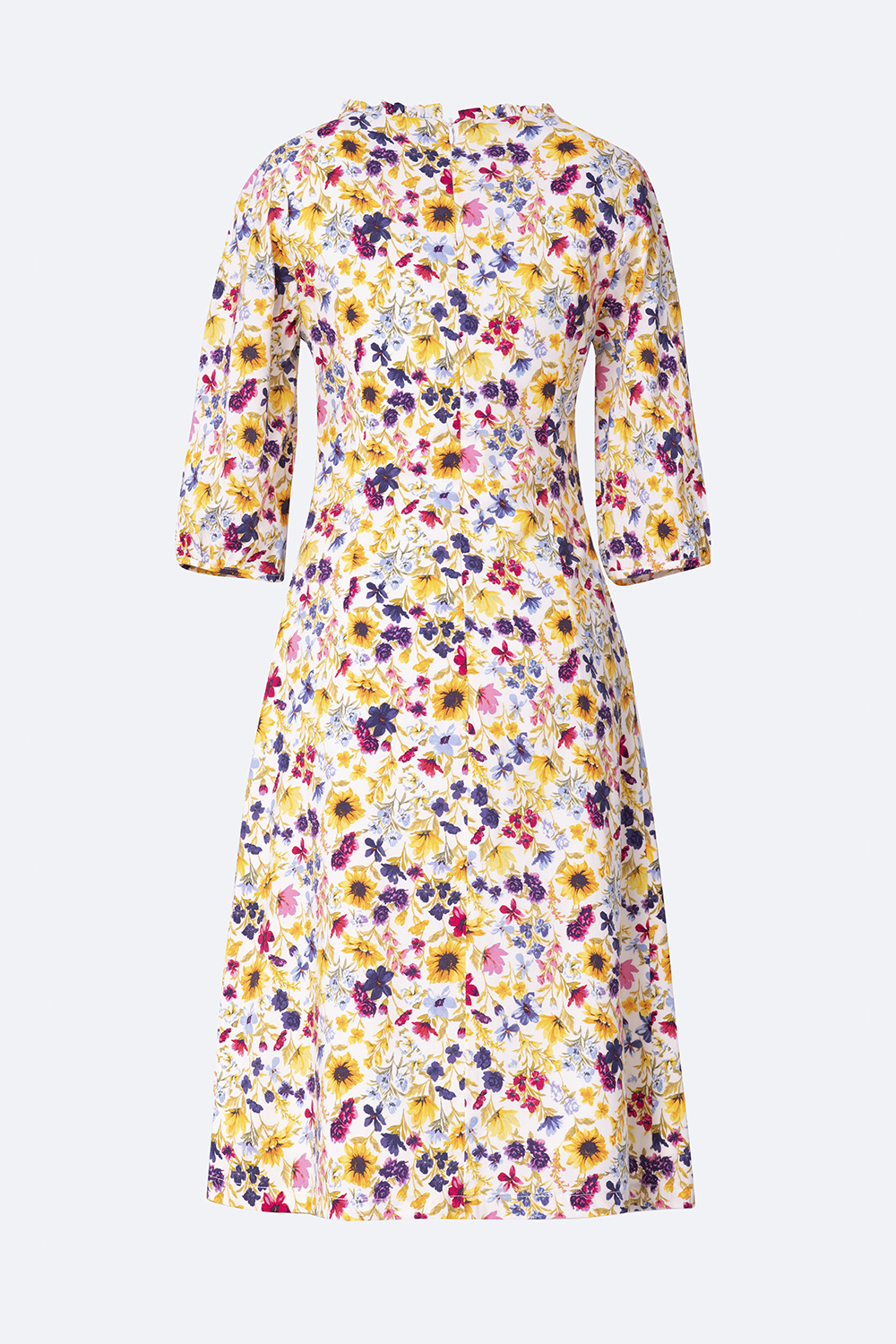 Đầm hoa dáng chữ A tay lửng