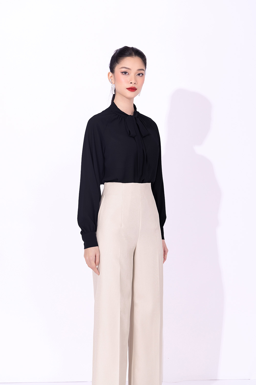 Quần tây công sở nữ ống suông