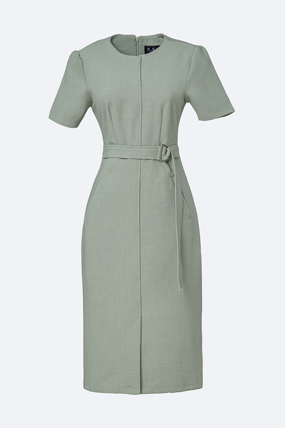 Đầm ôm công sở phối đai eo