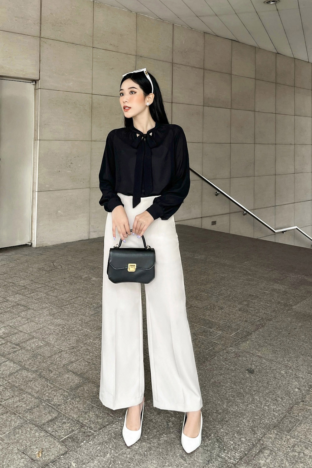 Quần tây công sở nữ ống suông