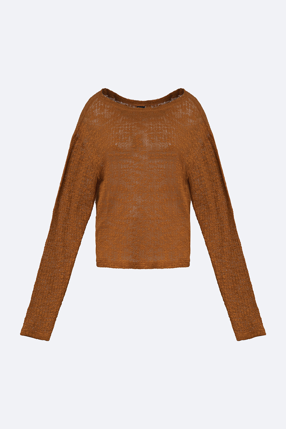 Áo len mỏng nữ tay dài màu cam