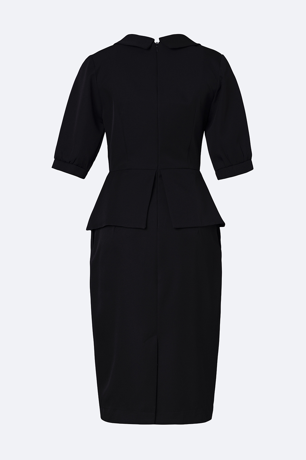 Đầm đen công sở phối peplum
