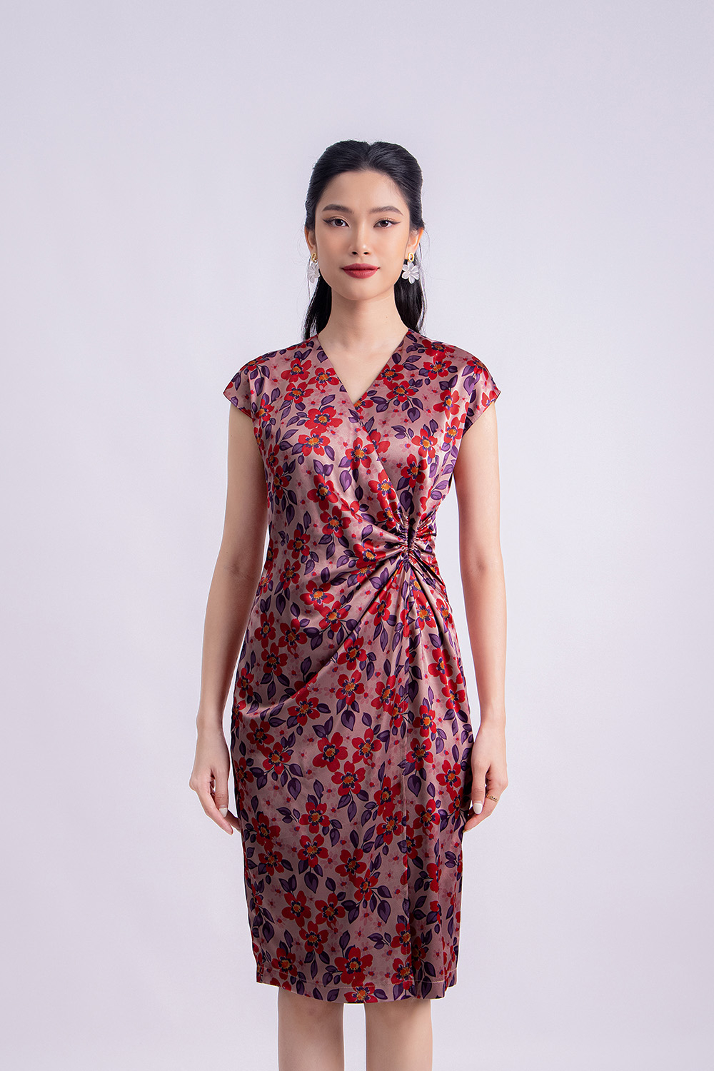 Đầm Yếm Xoắn Cổ Dễ Thương  Phong Cách Hàn Quốc Ngọt Ngào