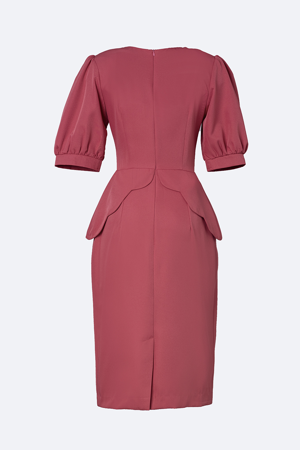 Đầm peplum công sở dáng ôm tay lỡ