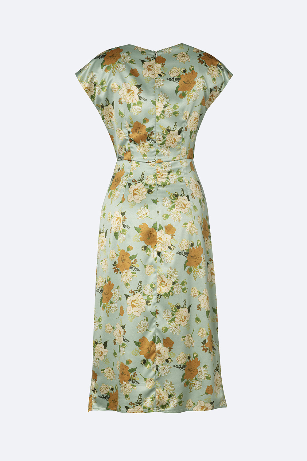 Đầm hoa dự tiệc phối dây rút