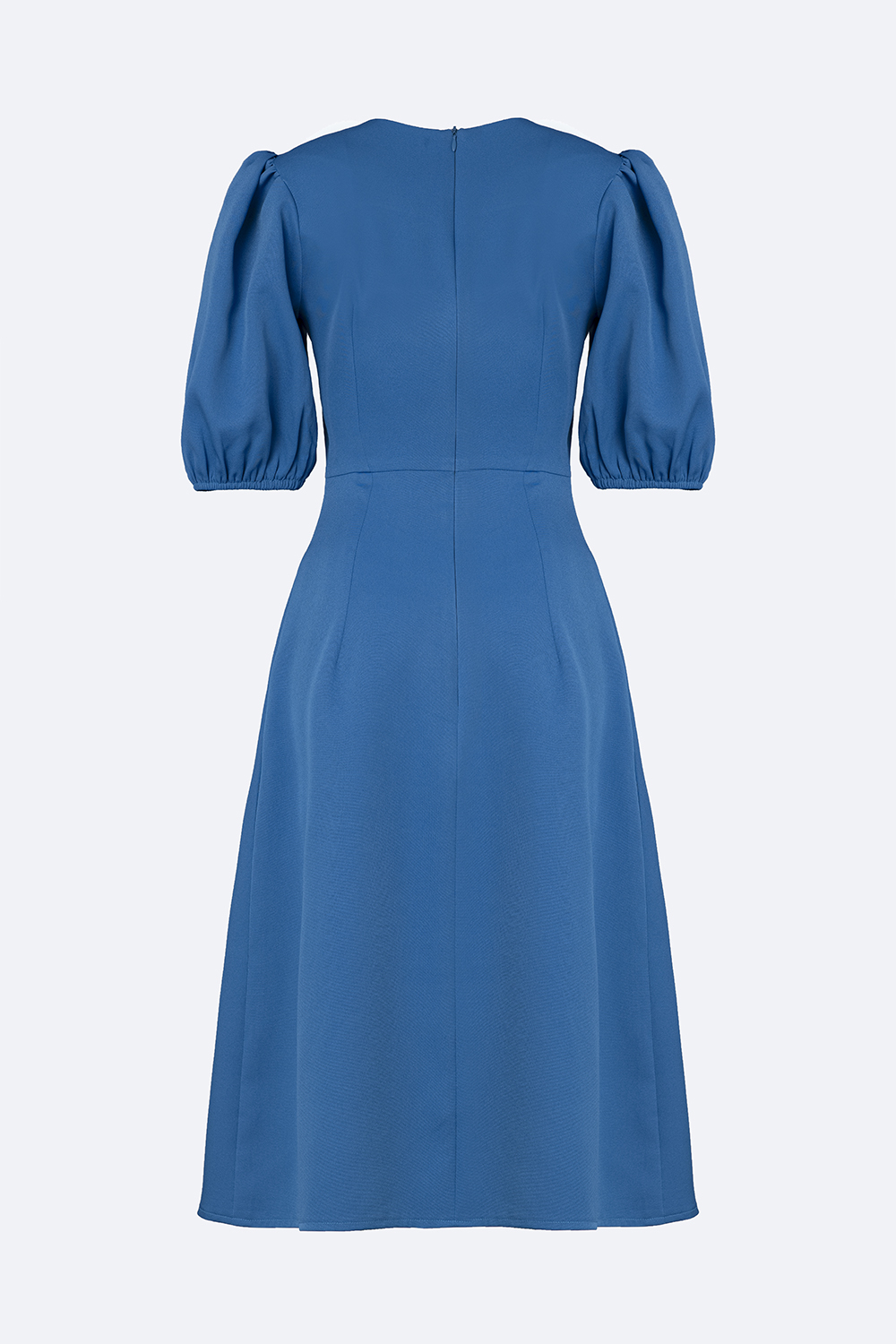 Đầm công sở nữ dáng chữ A tay phồng