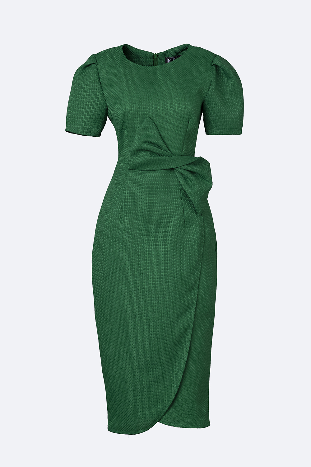 Đầm ôm dự tiệc tùng đắp chéo eo đính nơ