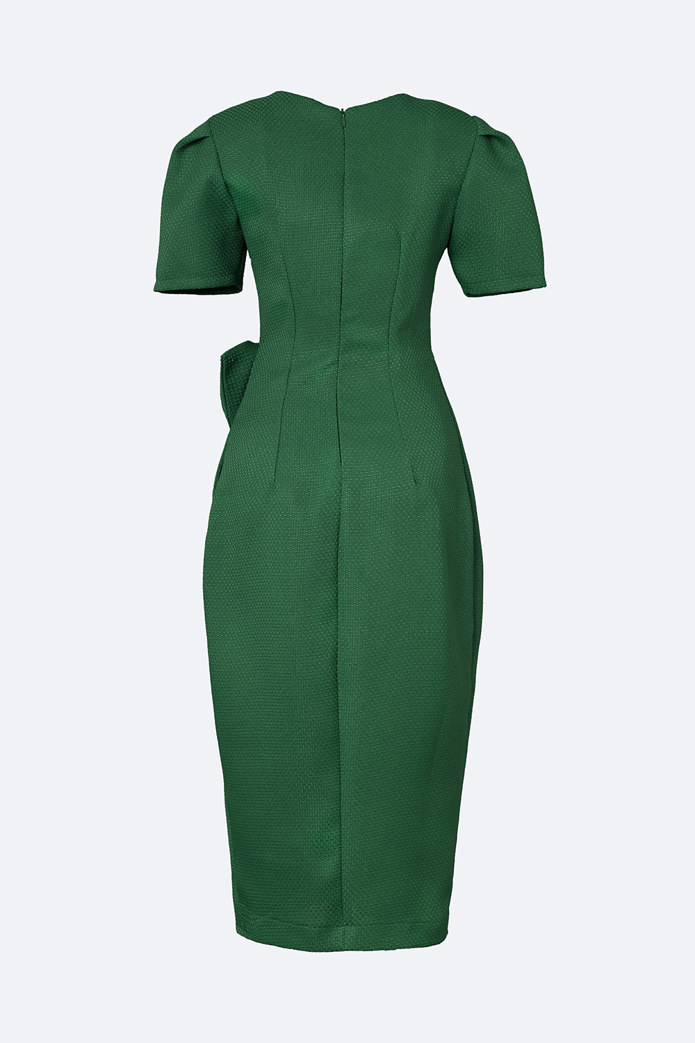 Đầm ôm dự tiệc tùng đắp chéo eo đính nơ