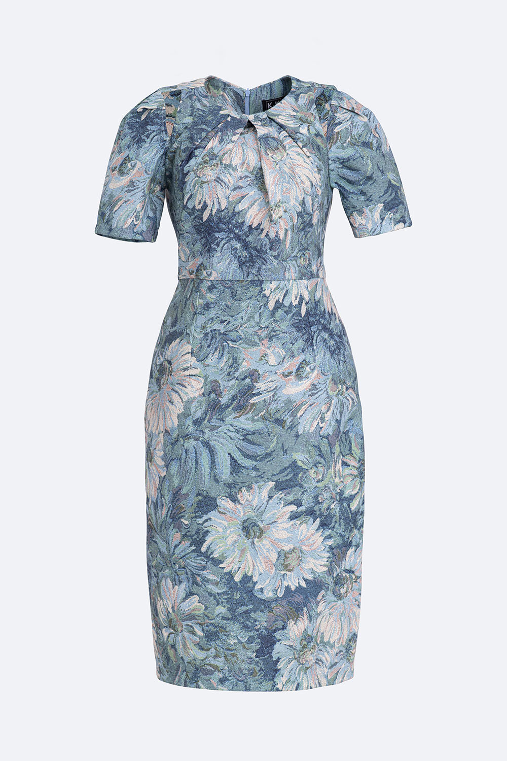 Đầm hoa dáng ôm body vai-cut-out