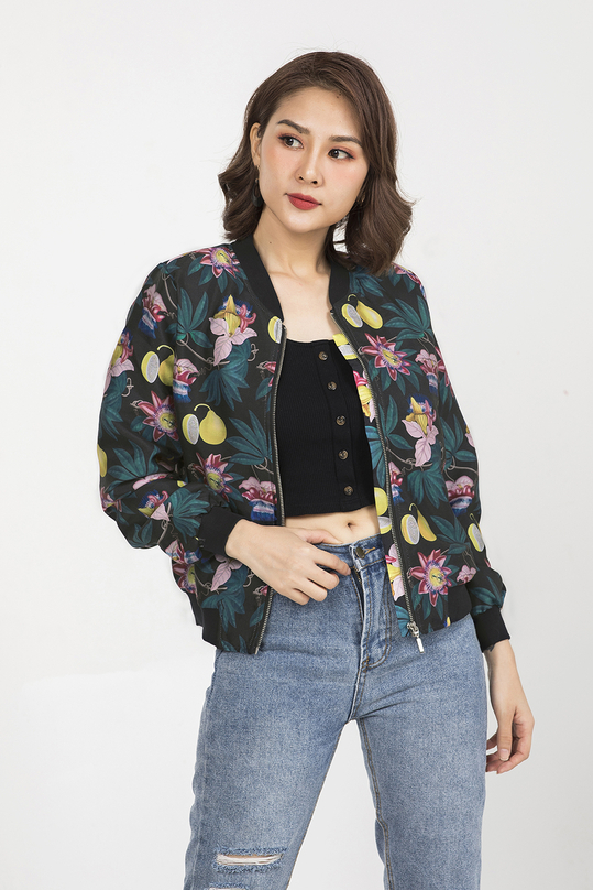 Áo khoác bomber hoa AK09-31