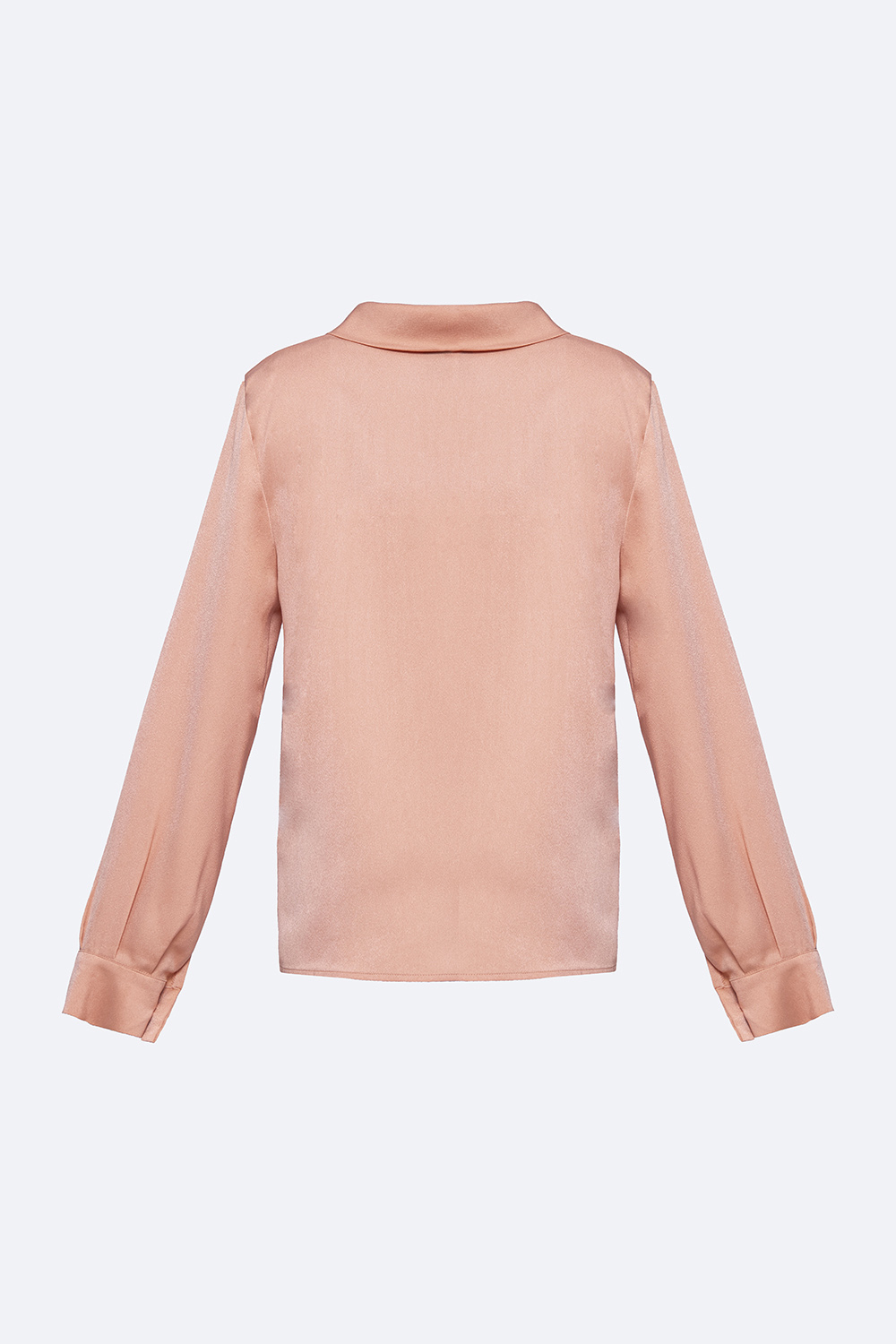 Áo blouse lụa kiểu nữ cổ phối nơ