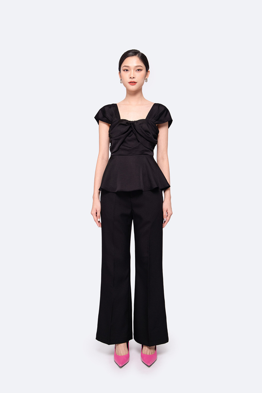 Quần tây nữ màu đen công sở ống loe QCS04-08
