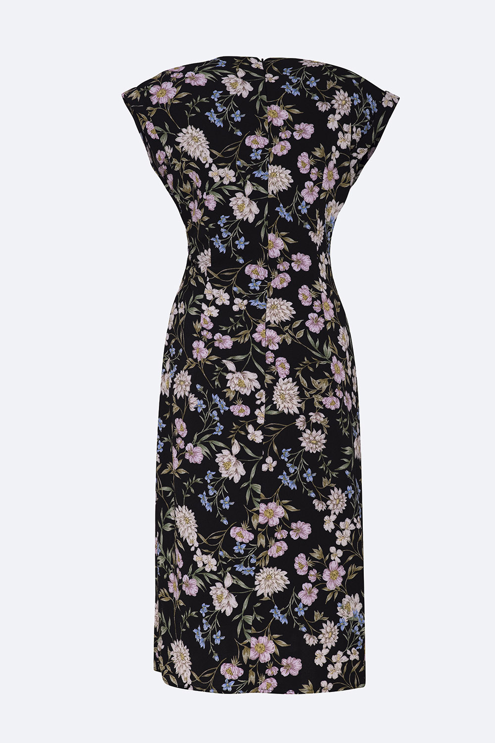 Đầm quấn wrap dress họa tiết hoa cổ tim