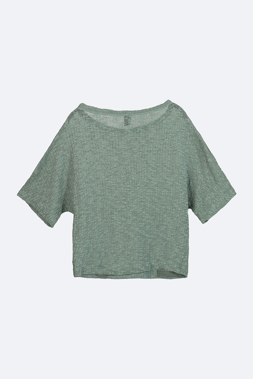 Áo len mỏng tay lỡ màu xanh