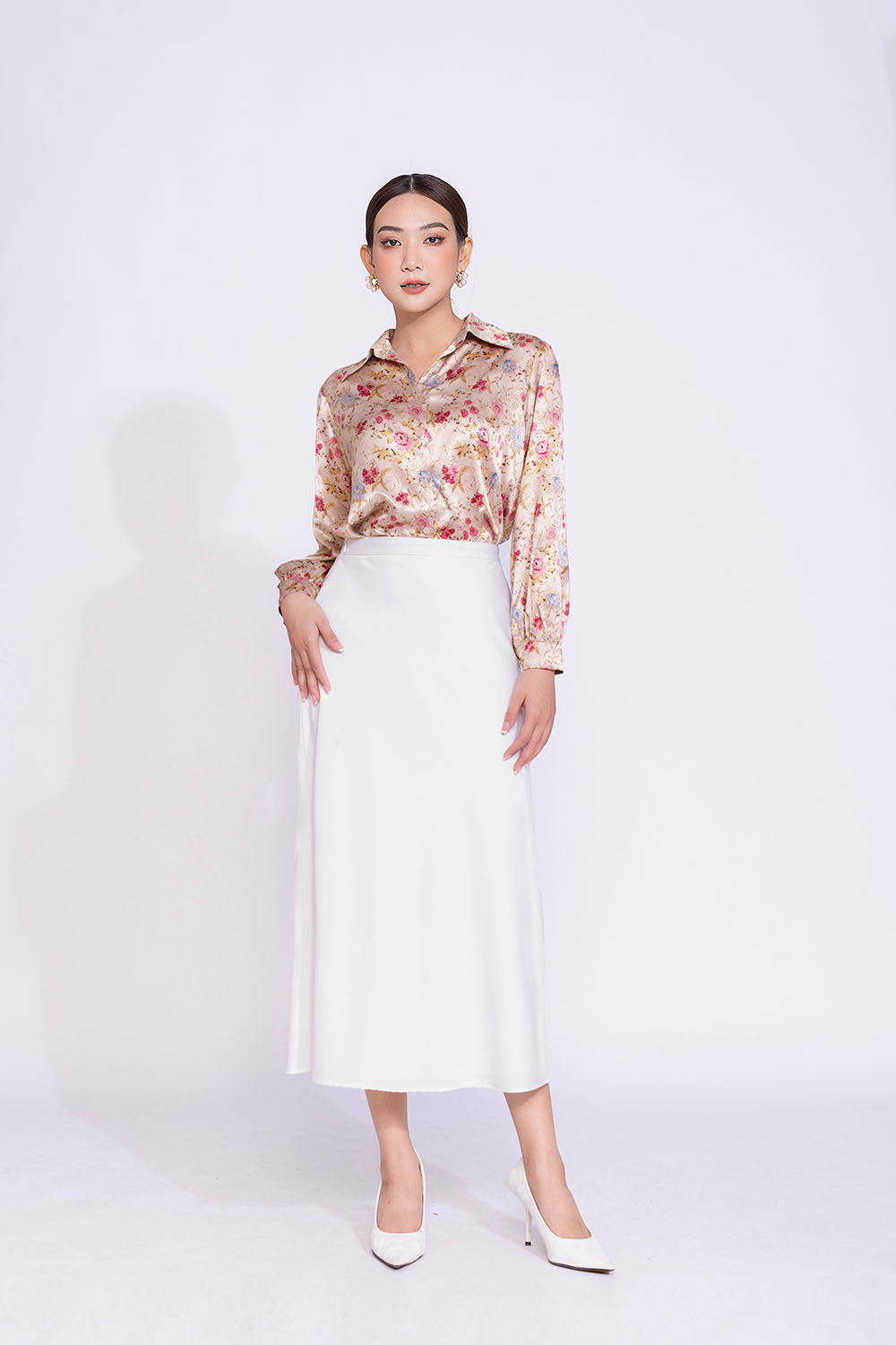 Áo sơ mi nữ họa tiết hoa nhiều màu