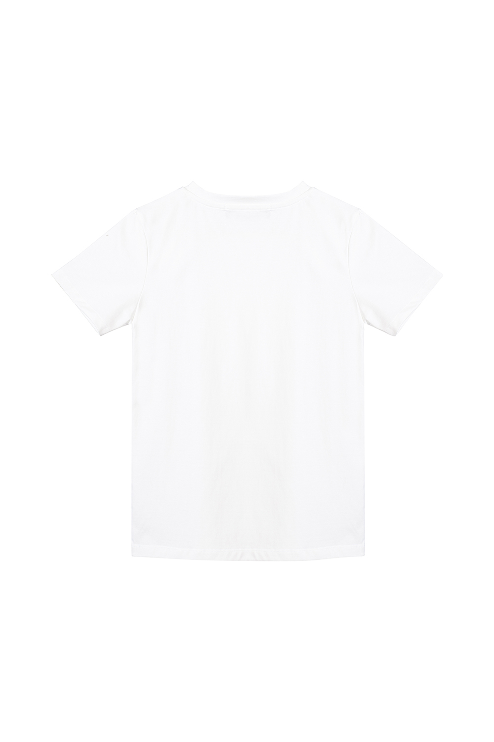 Áo thun cotton nữ màu trắng đính hoa nổi