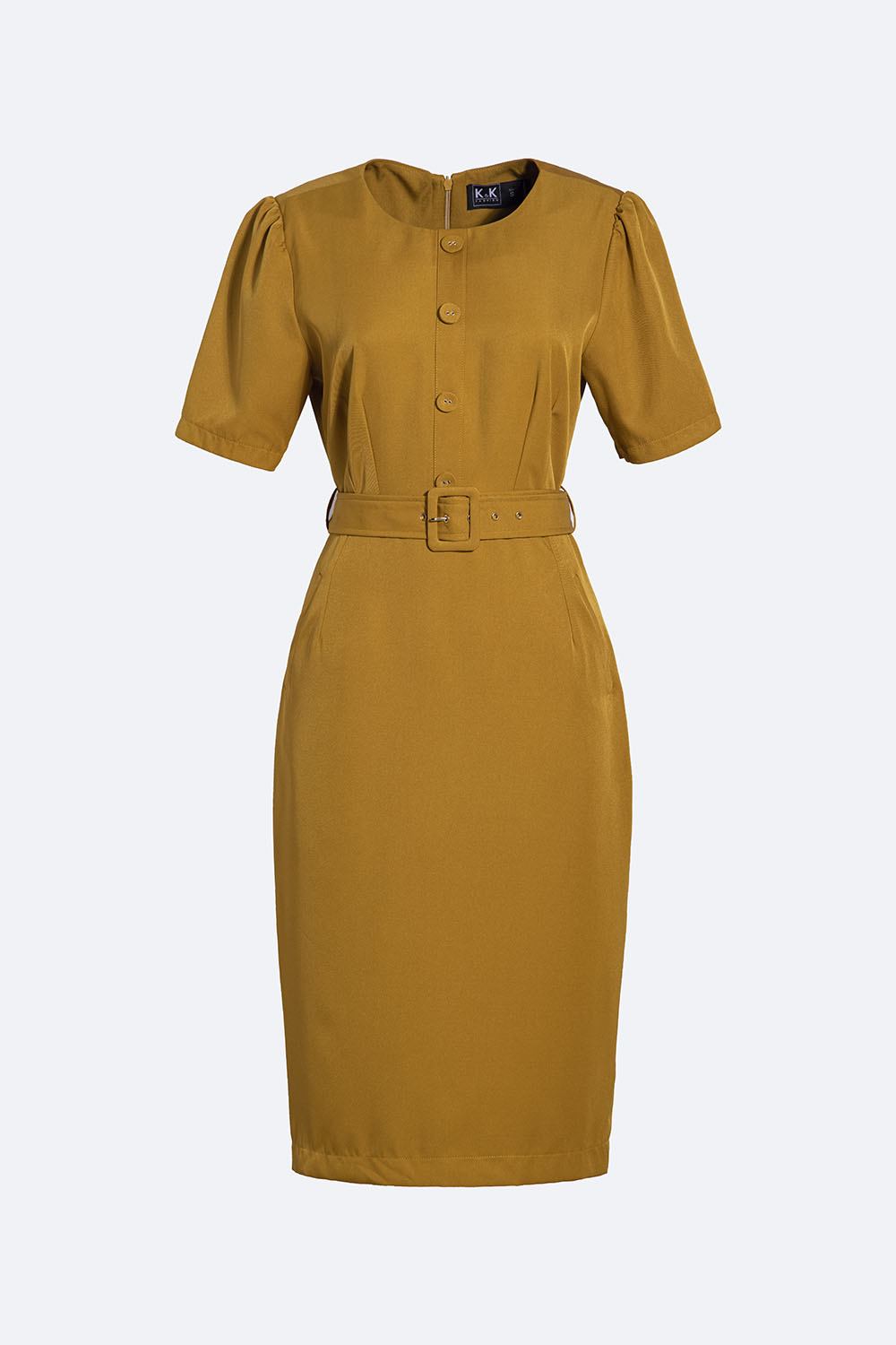 Đầm ôm công sở nữ phối đai eo