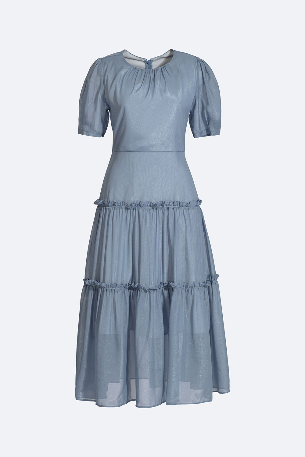 Đầm midi dáng đuôi cá viền bèo