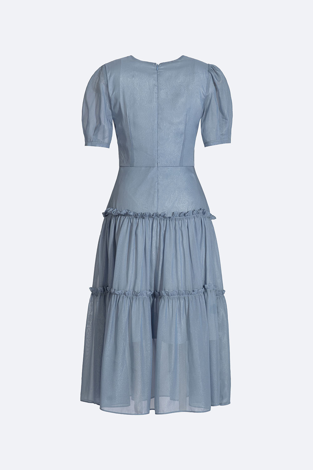 Đầm midi dáng đuôi cá viền bèo