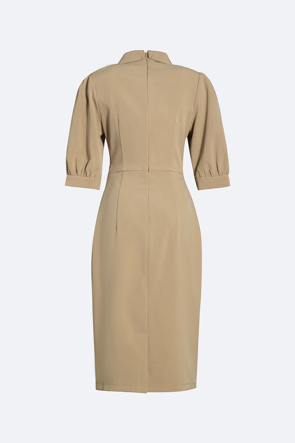 Đầm ôm body công sở cổ đan tông