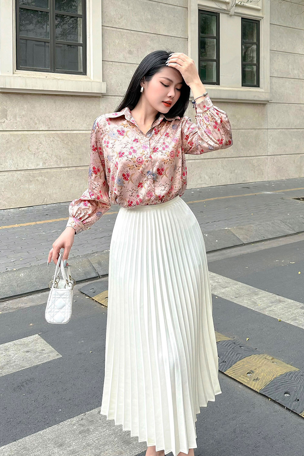 Áo sơ mi nữ họa tiết hoa nhiều màu