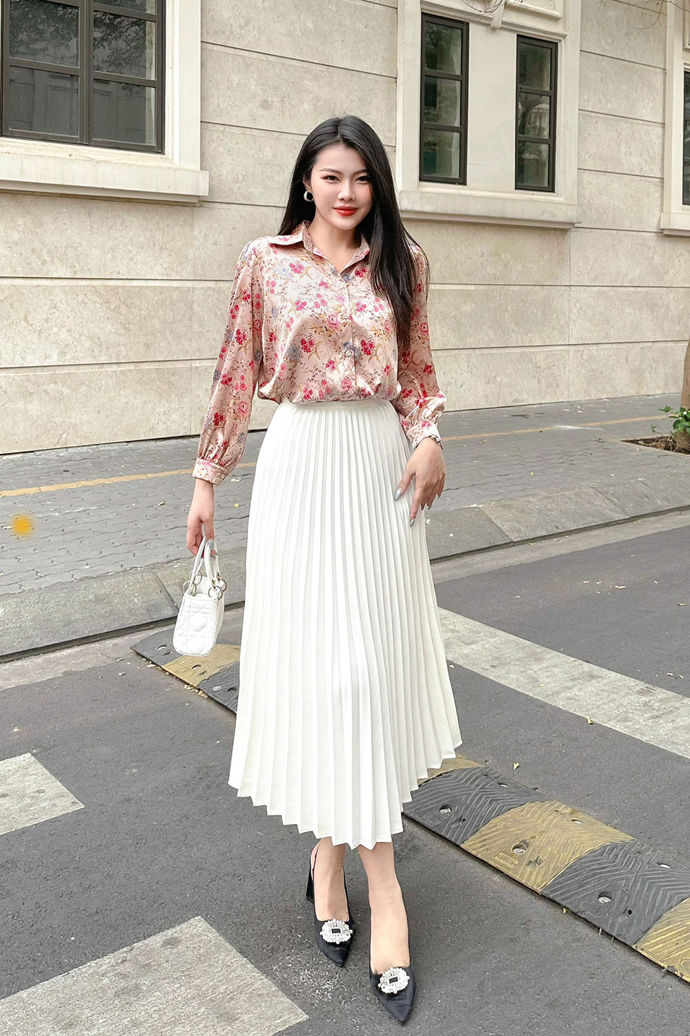 Phối đồ với chân váy dài cùng top 21+ outfit xinh đúng điệu - Shopee Blog