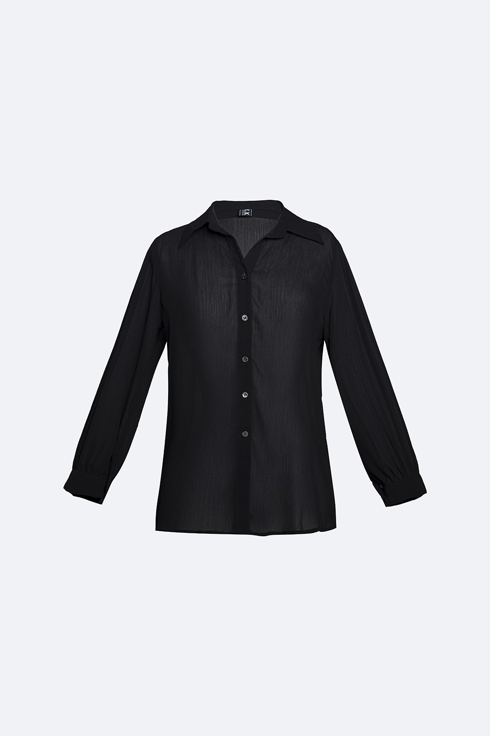 Áo sơ mi màu đen công sở nữ