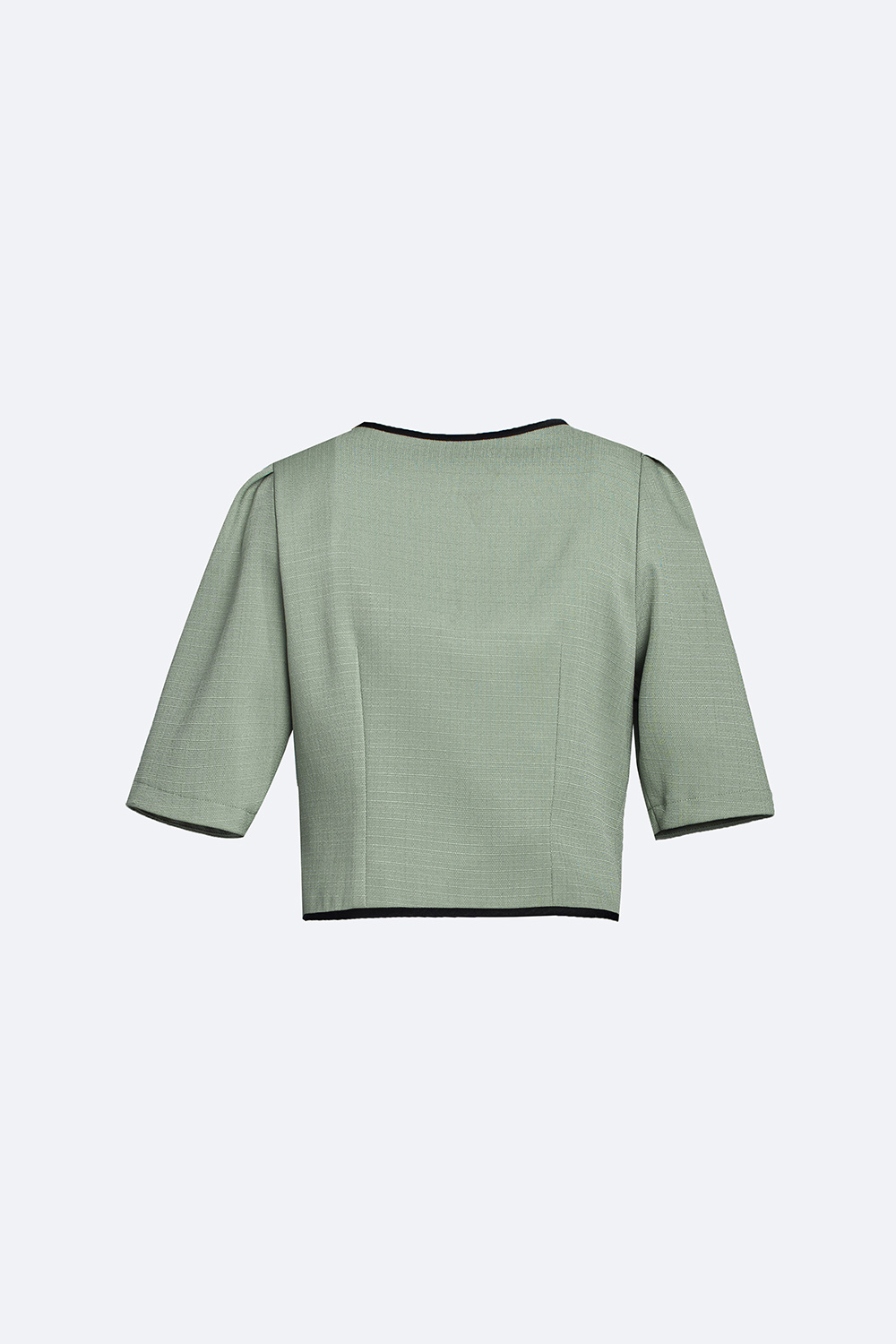 Áo sơ mi nữ kiểu hàn quốc viền đen