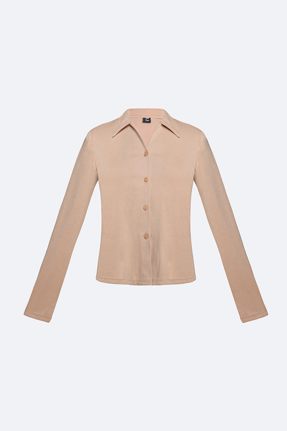 Áo thun cổ sơ mi tay dài phốt nút