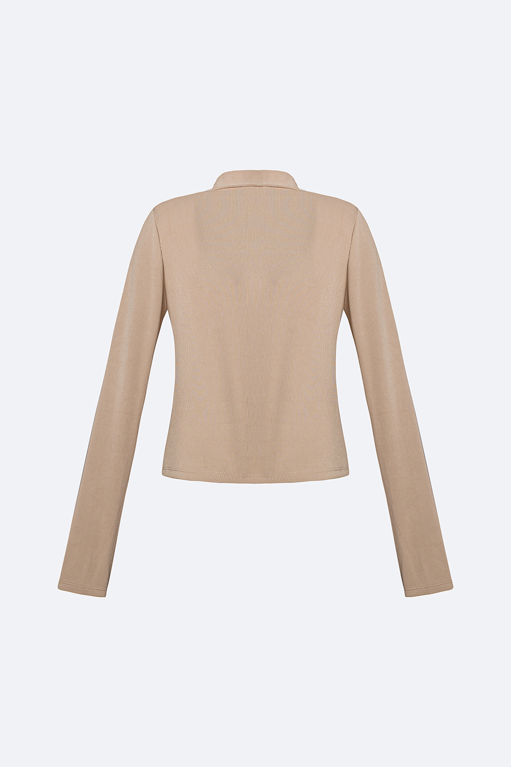 Áo thun cổ sơ mi tay dài phốt nút