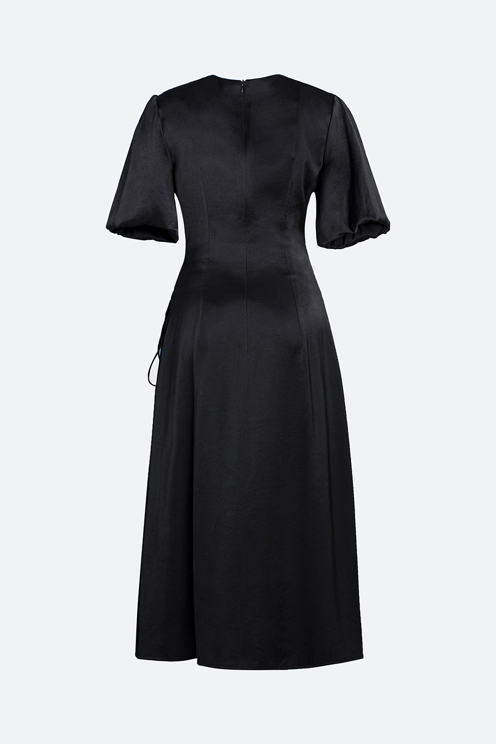 Đầm wrap dress cổ tim chéo thắt nơ