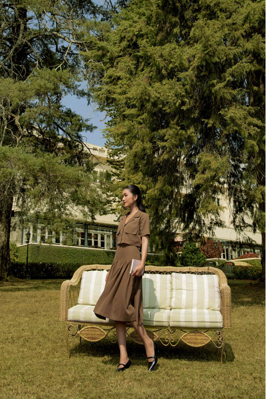 Chân váy xòe xếp ly công sở CV04-34