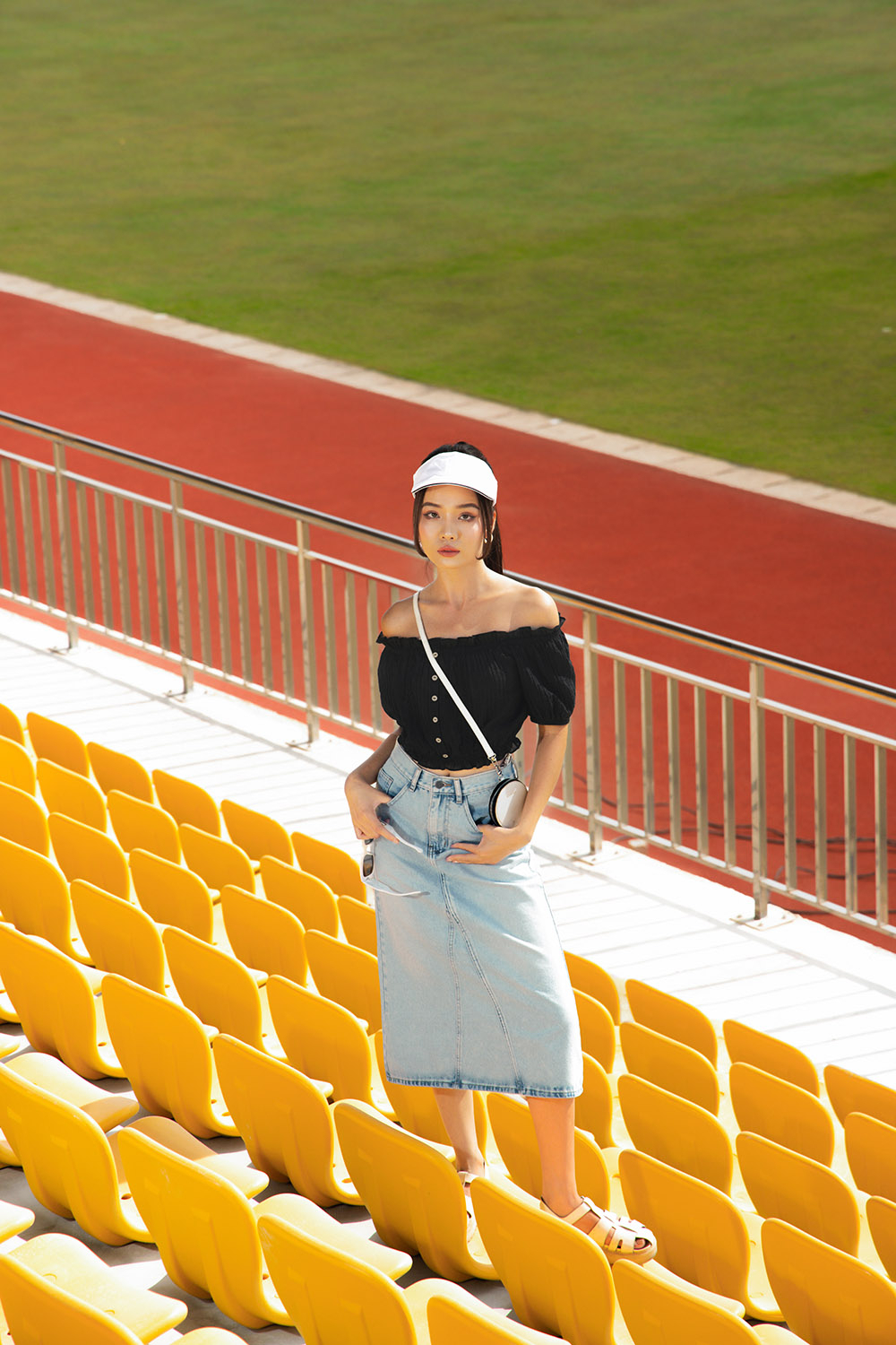 Váy suông dáng dài sọc thể thao thời trang XINSO | Lazada.vn