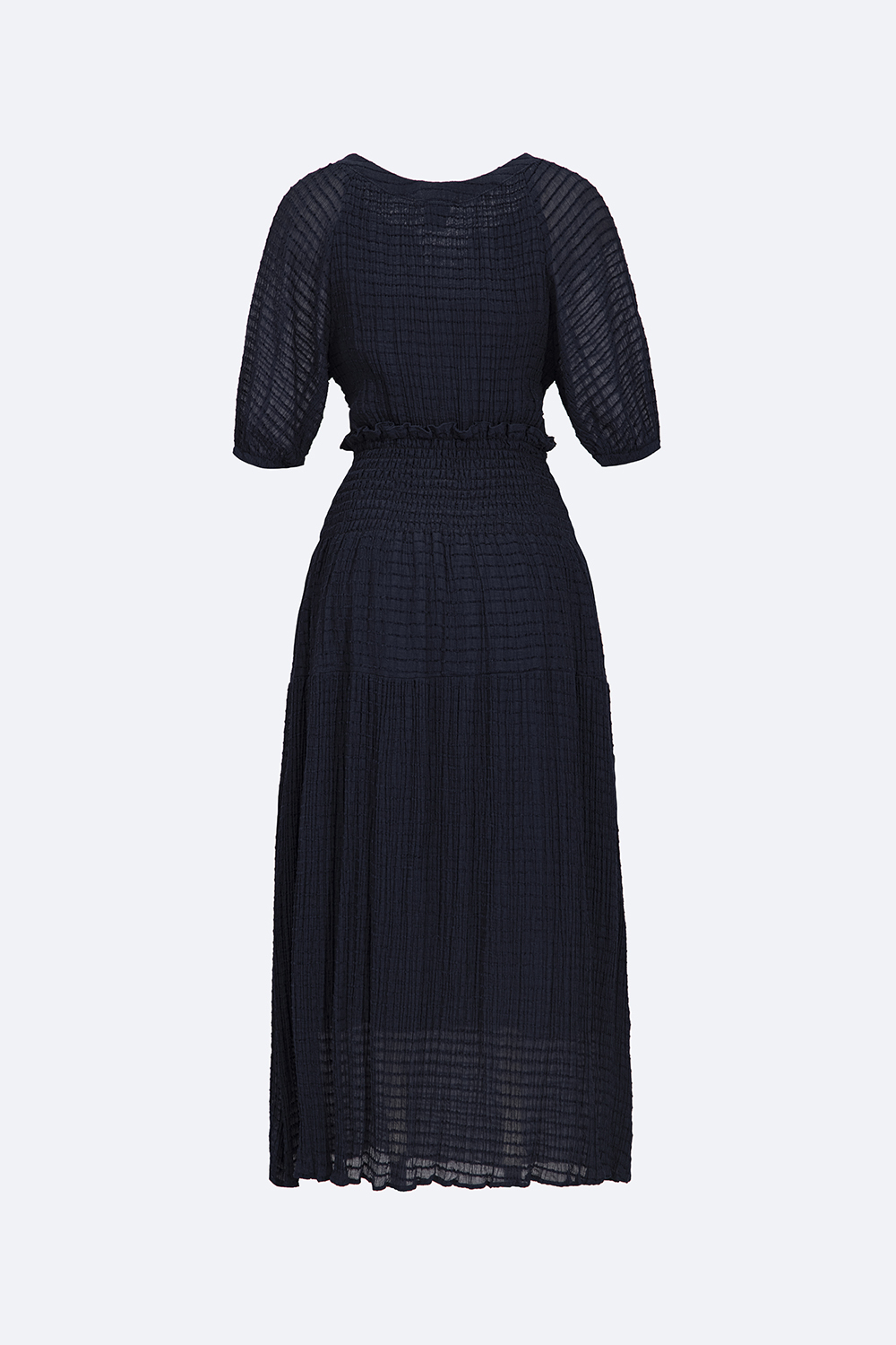 Đầm voan xòe dáng dài eo bo chun HL24-11 | Thời trang công sở K&K ...