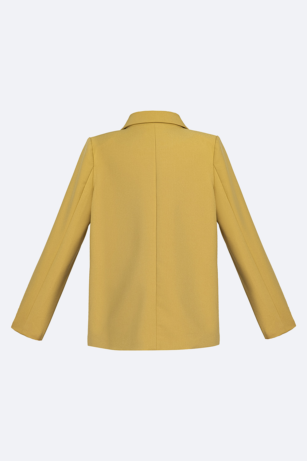 Áo blazer nữ màu vàng hai túi trước