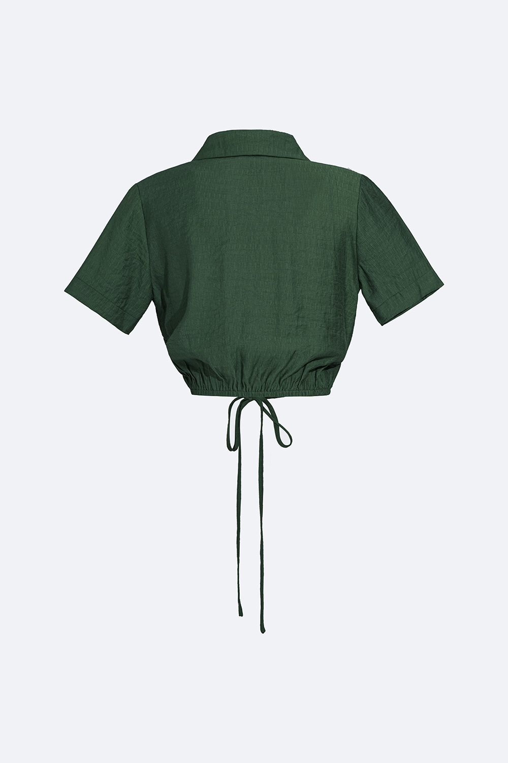 Áo croptop nữ cổ sơ mi