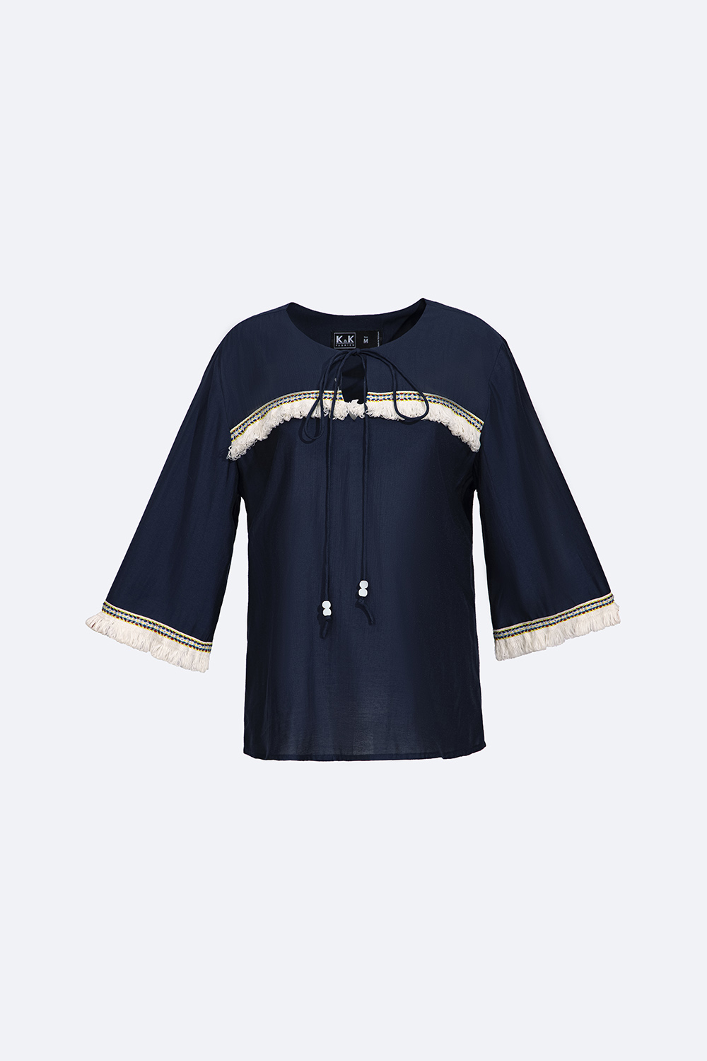 Áo kiểu nữ tay lỡ phối viền