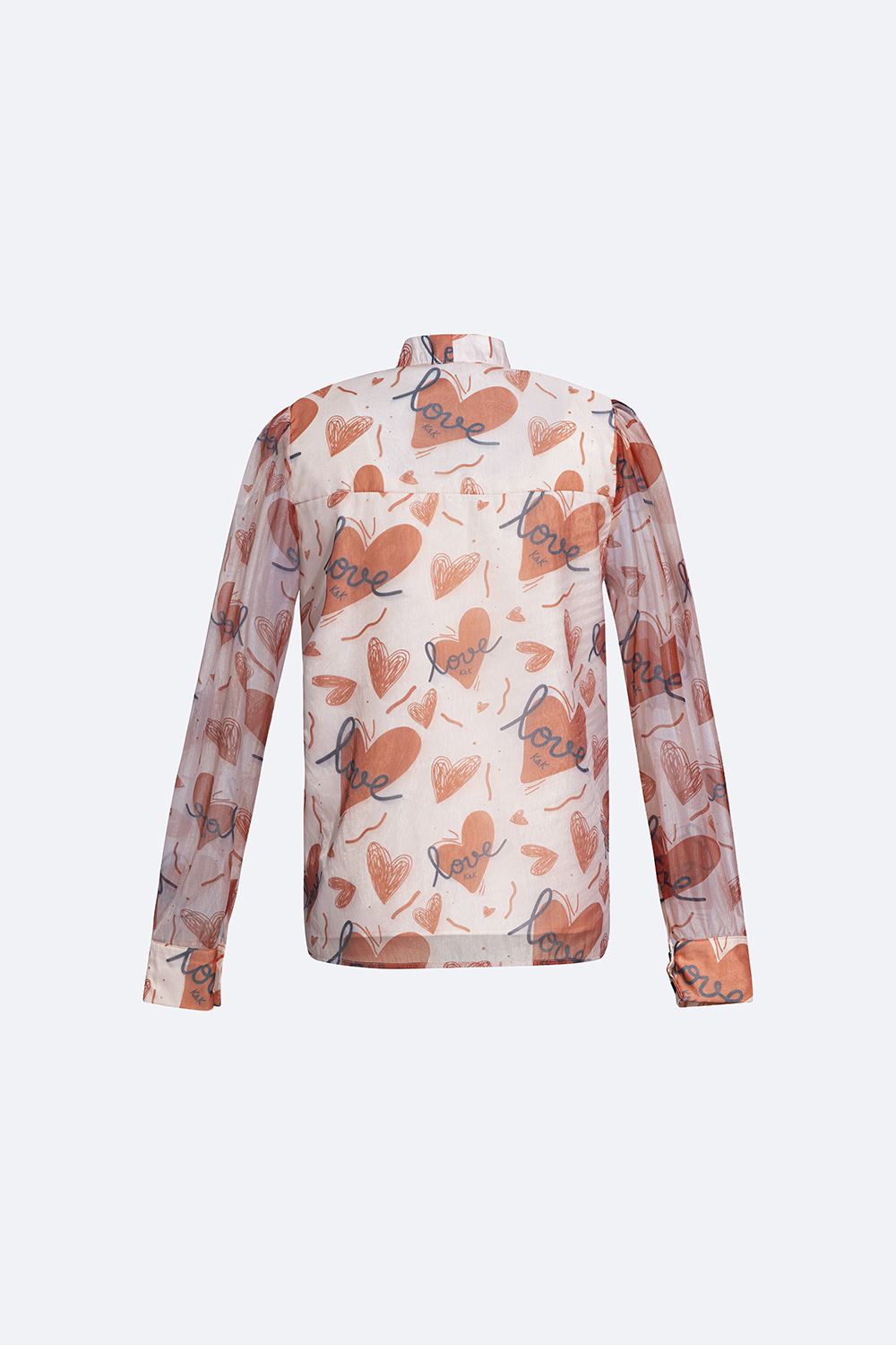 Áo sơ mi voan nữ tay dài